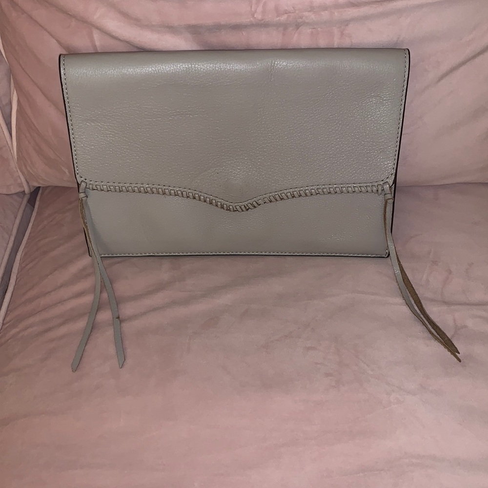 Rebecca Minkoff Grey Leather Clutch